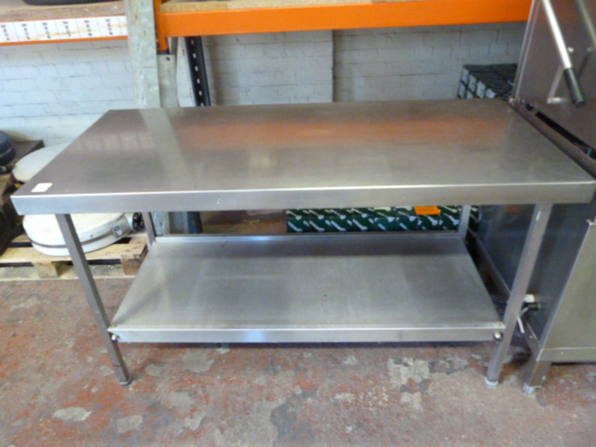 *Stainless Steel Preparation Table with Shelf ~150x69x85cm