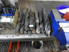 *Ten Large Morse Taper Drill Bits