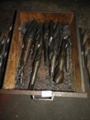 *Ten Large Morse Taper Drill Bits