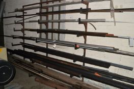 *Contents of Steel Storage Rack to Include Various Lengths of Cut Steel, Aluminium, etc.