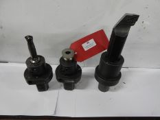 *Three CNC Tooling Heads with 40mm Shafts to Suit Colchester Tornado Lathe