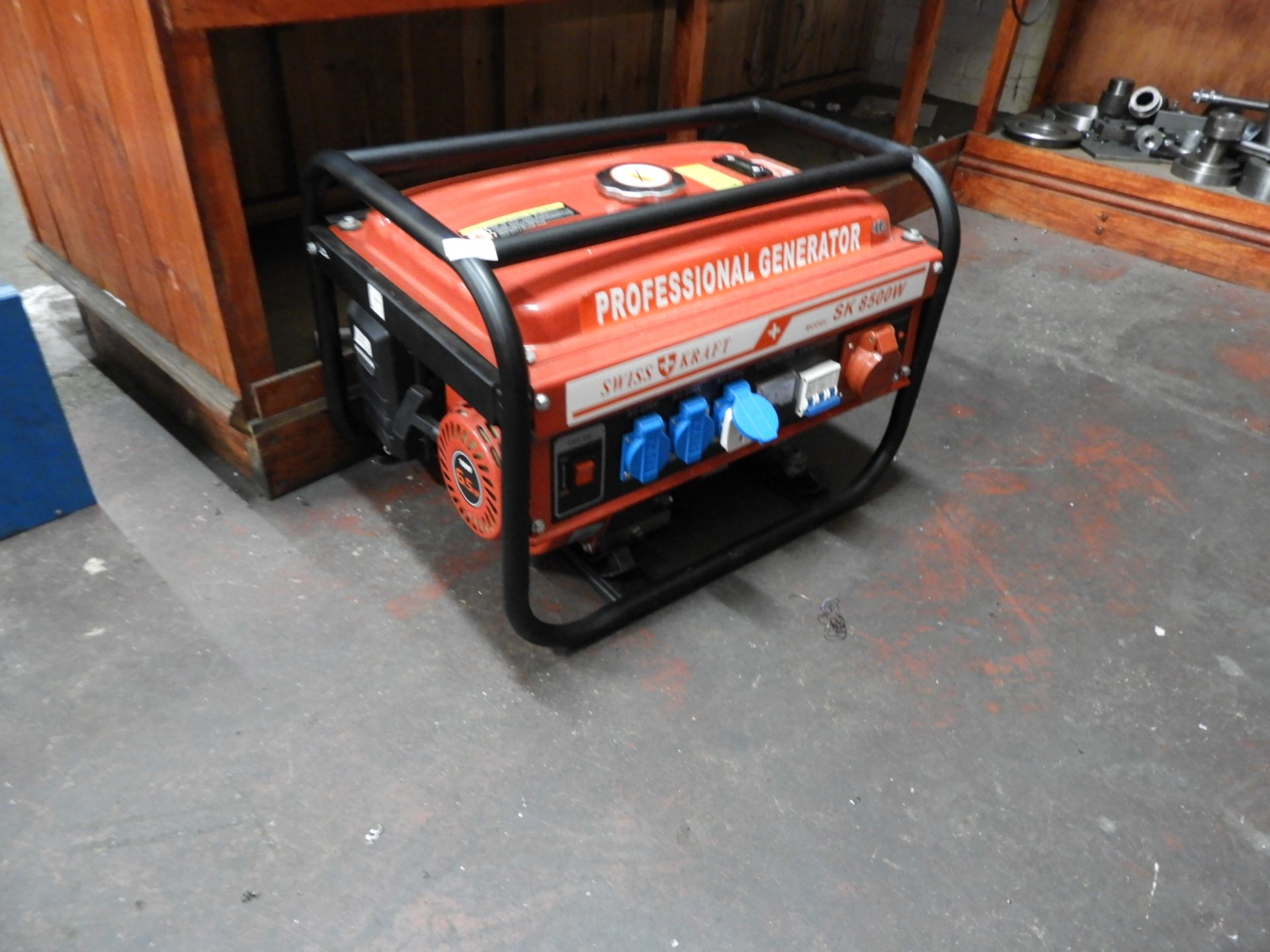 Swiss Kraft SK8500W 6.5HP Petrol Driven Generator, Output: Single & Three Phase