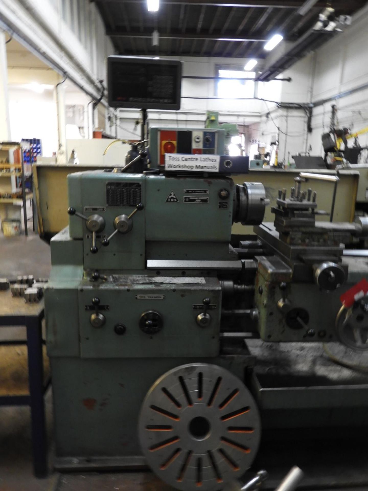 *Tos SN50B Gap Bed Centre Lathe with Three and Four Jaw Chucks, Faceplate, and Steady - 12" Swing 80 - Image 2 of 3