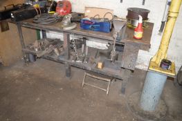 *Engineers Workbench with Heavy Plate Top and Record No.05 Vice