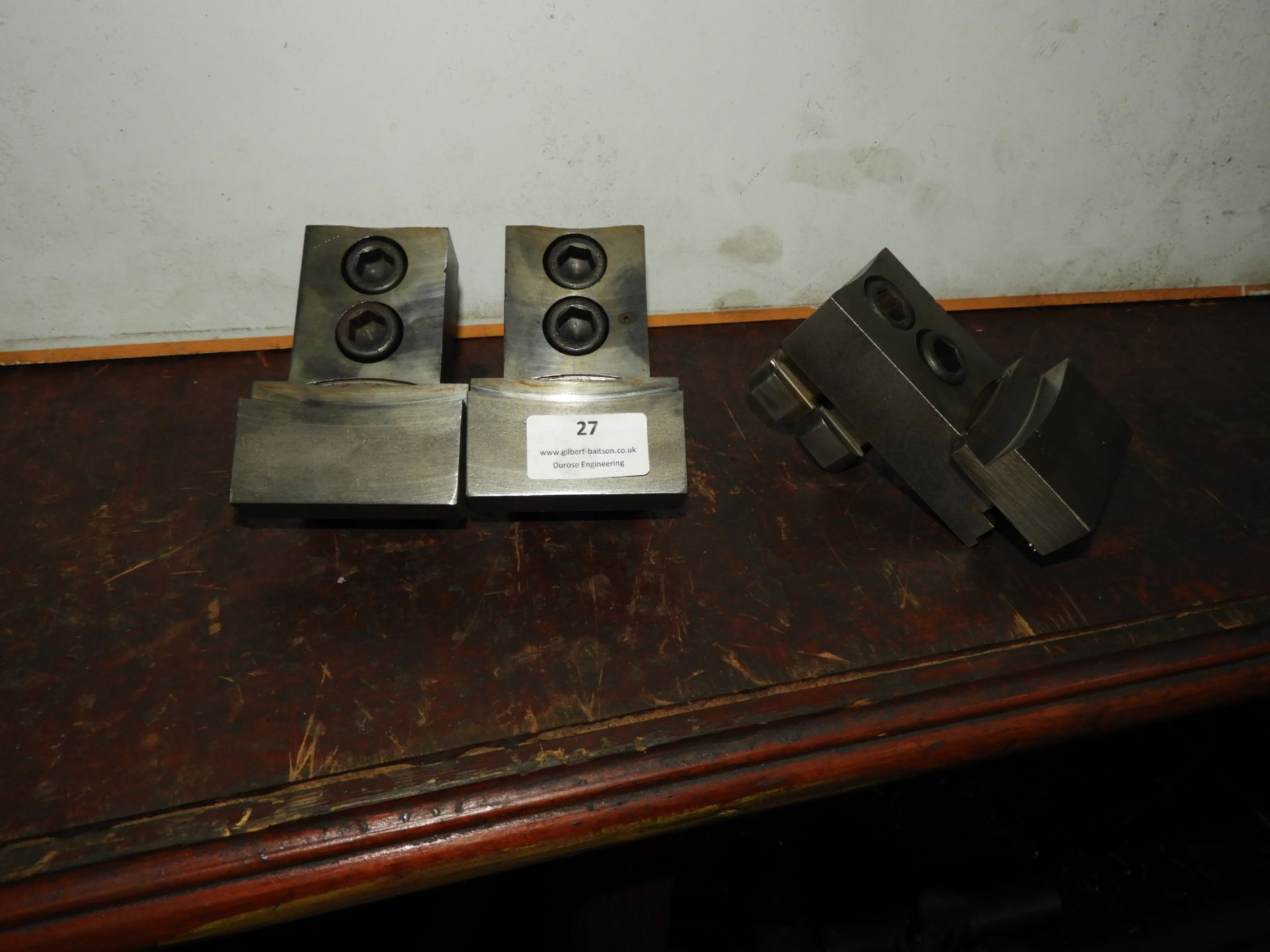 *Set of Three Chuck Jaws to Suit Colchester Tornado Lathe (as per photograph)