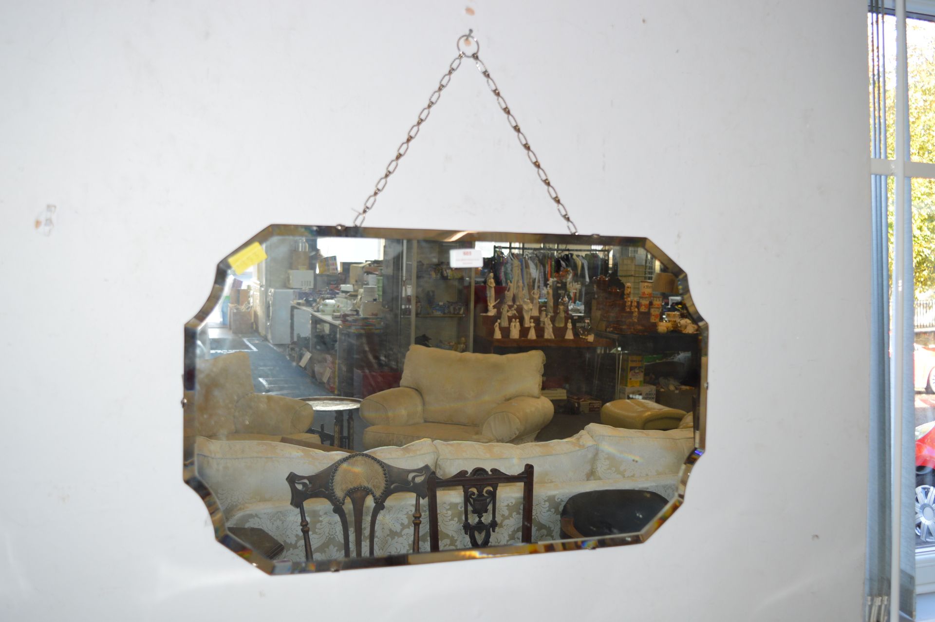 1930's Beveled Edge Wall Mirror