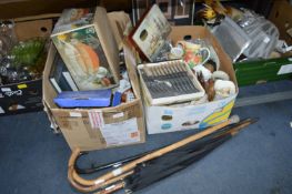 Two Boxes of Household Goods, Pottery, Glassware I