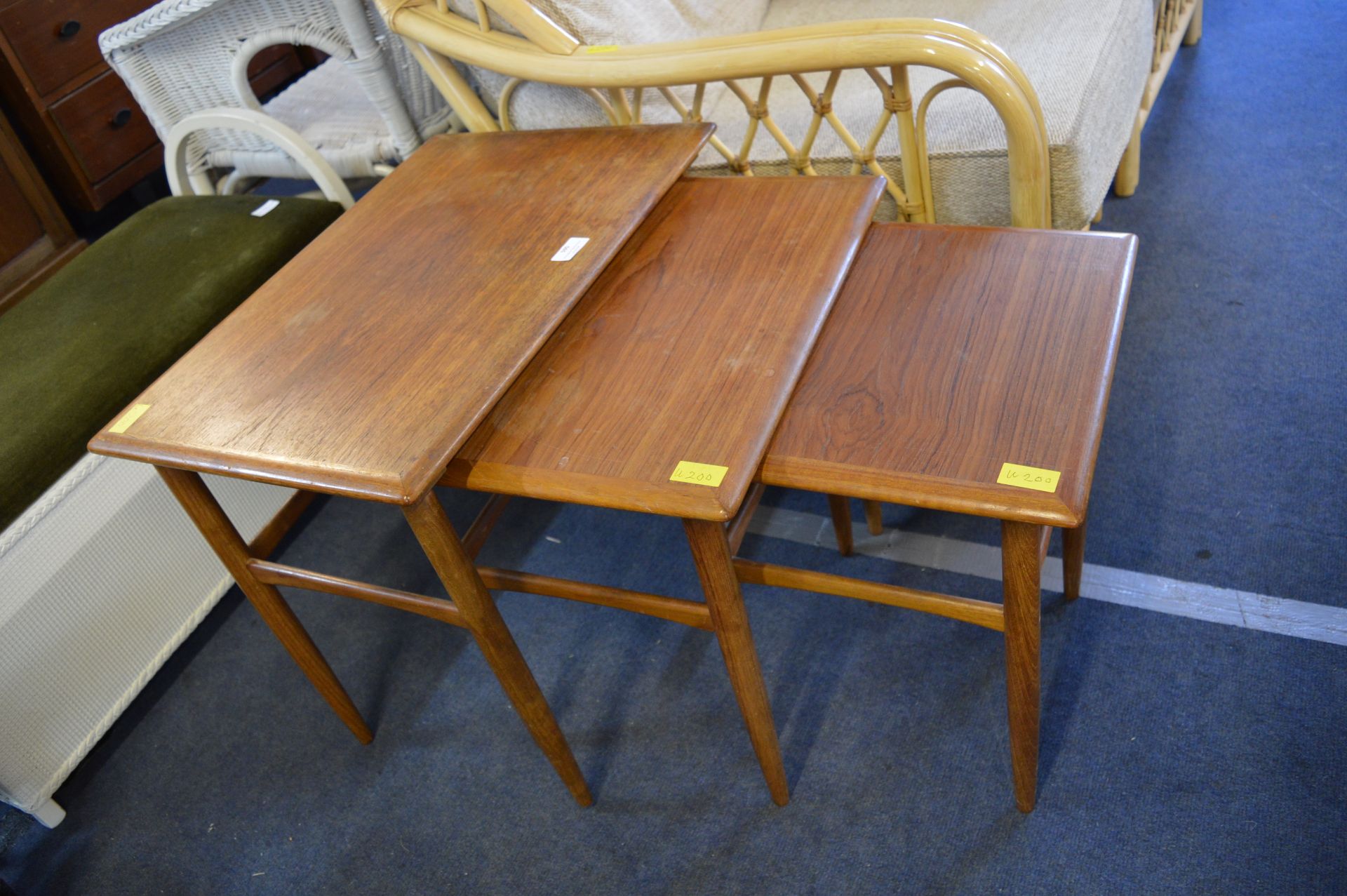 Retro Teak Nest of Three Tables