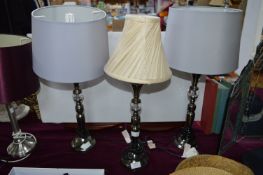 Three Table Lamps