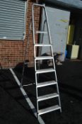 Seven Tread Folding Aluminium Steps