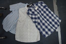 Three George Casual Short Sleeve Shirts Size: M