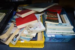 Two Crates of Assorted Books