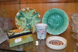 Ricardia Ware Box, Wedgewood Cabbage Plate, Hornse