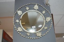 Distressed Metal Framed Mirror