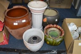 Assorted Garden Pottery Planters etc.