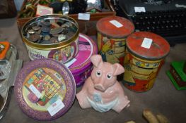 Wade NatWest Piggy Bank, Tin Money Boxes, and Tins