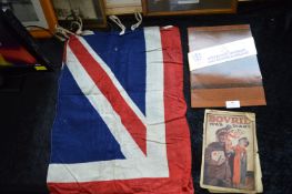 Union Jack Flag, Bovril War Diary, etc.