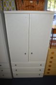 Double Wardrobe with Three Drawers