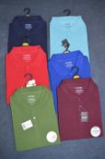 Six George Casual Polo Shirts Size: L