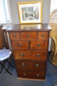 Period Mahogany Eight Drawer Chest