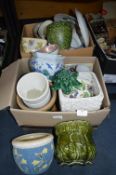 Assorted Pottery Planters