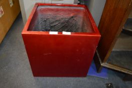 Large Red Square Planter