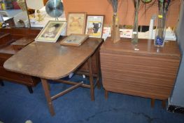 Two Retro Drop Leaf Dining Tables