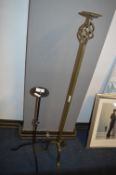 Two Wrought Iron Candlesticks