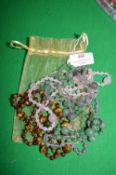 Beaded Gemstone Necklaces