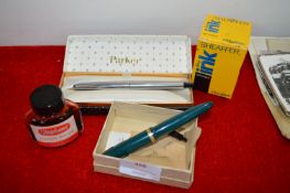 Parker Fountain Pens plus Ink