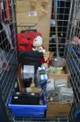 Cage Lot of Household Goods; Bags, Photograph Albu