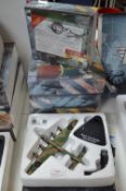 Five Atlas Editions Diecast WWII Aircraft