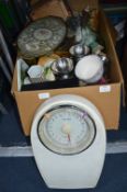 Large Box of Decorative Household Items, Ornaments