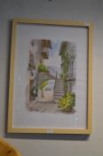 Framed Print - Mediterranean Coastal Scene