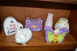 Six Novelty Moneyboxes