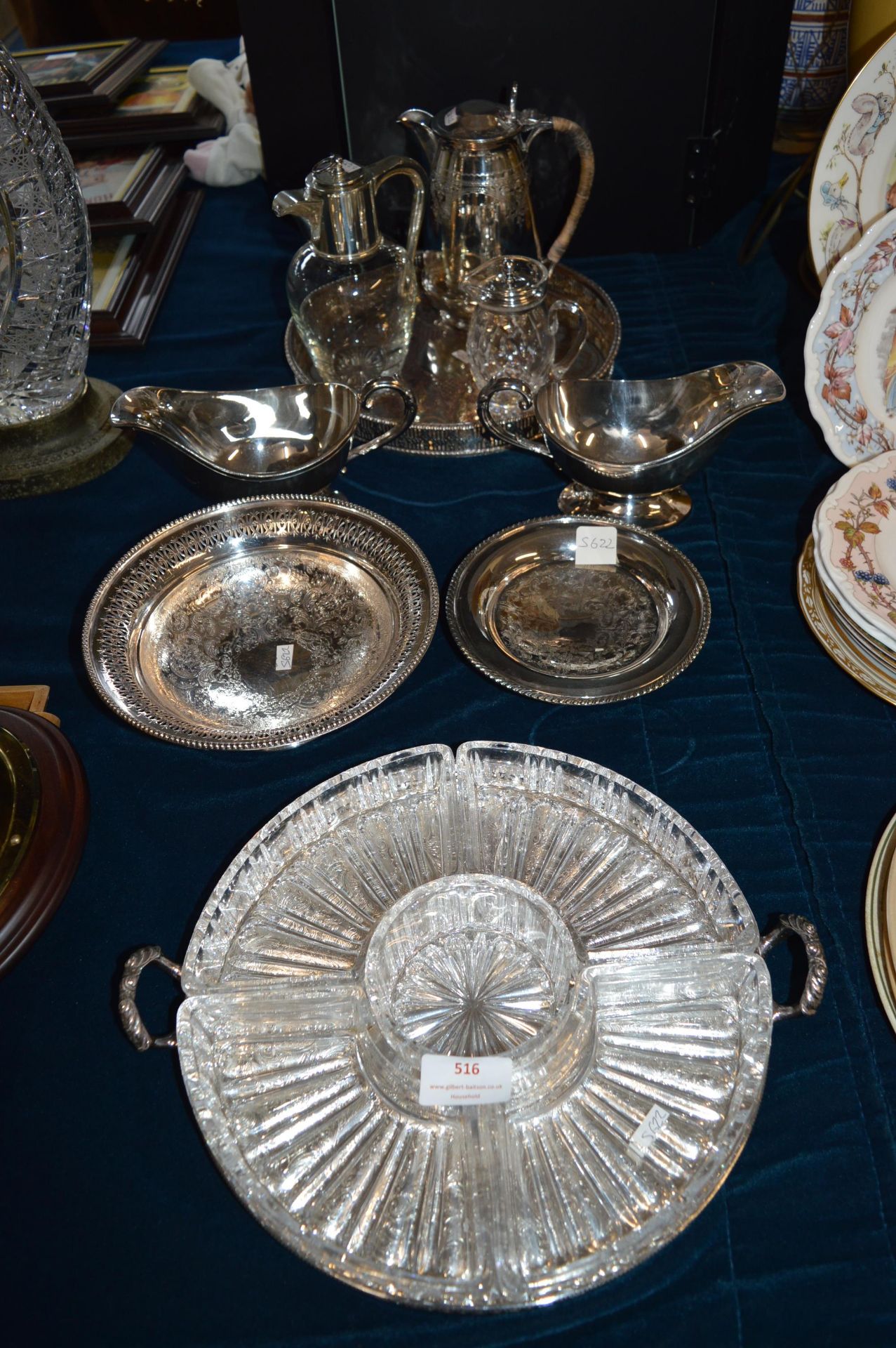 EPNS Tray, Decanter, Serving Dishes, etc.