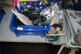 Box Containing Assorted Bric-a-Brac Including Hair