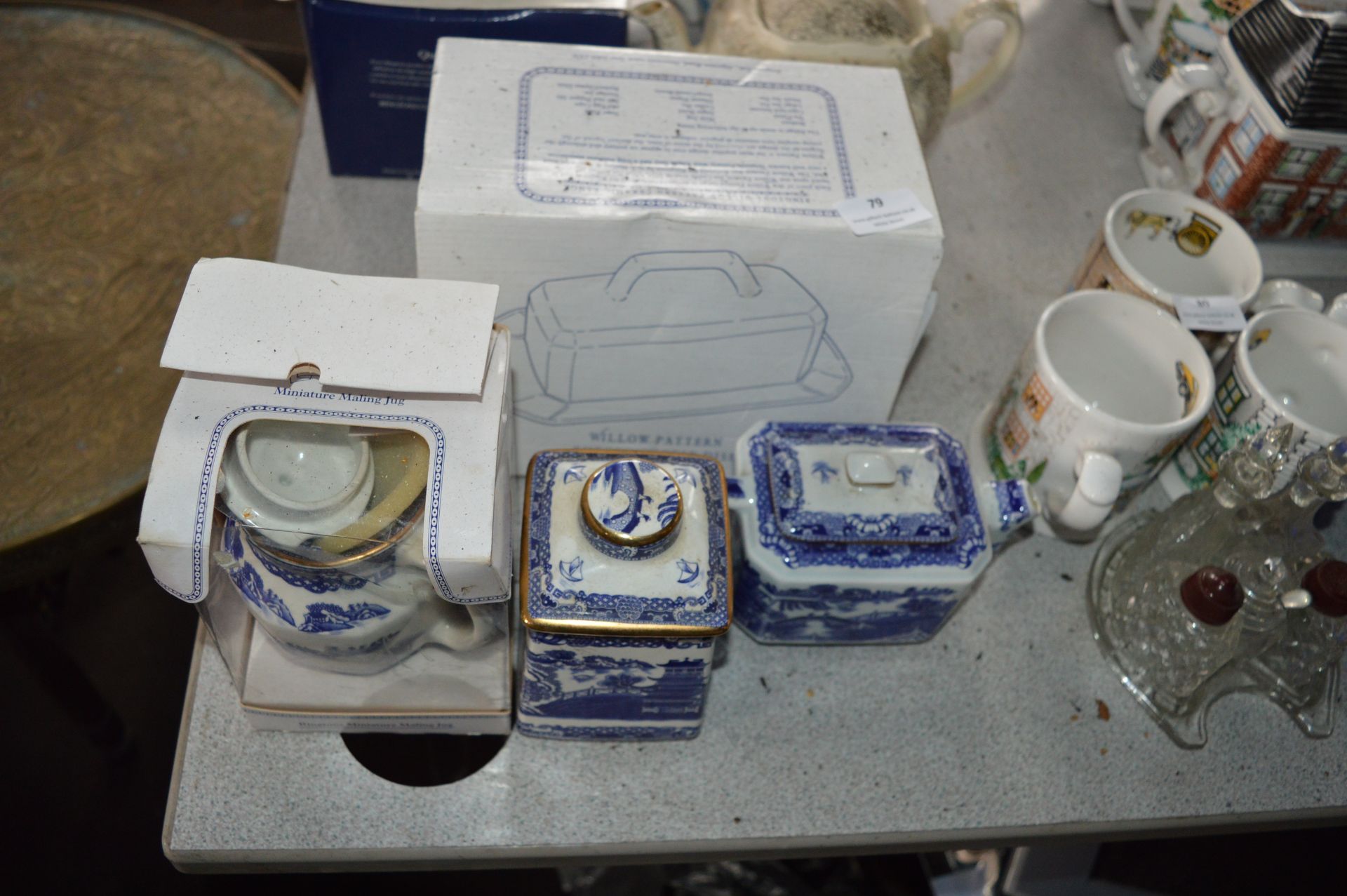 Ringtons Butter Dish, Teapots and Covered Jar