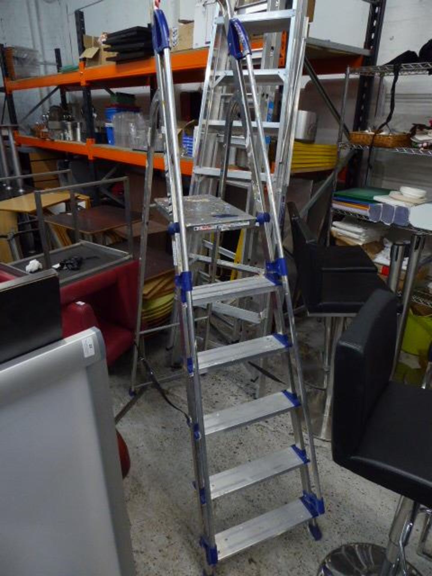 *set of step ladders 5 step with handrails