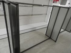 *Steel Garment Rail with Wood End Panels