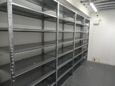 *Four Bay of Galvanised Stockroom Racking