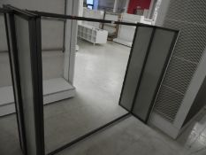 *Steel Garment Rail with Wood End Panels