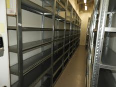 *Eight Bays of Boltless Shelving