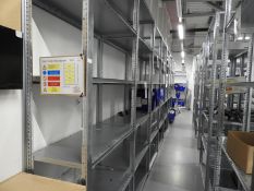 *Eight Bays of Boltless Stockroom Racking