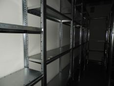 *Five Bays of Galvanised Boltless Stockroom Rackin