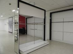 *Double Sided Garment Display Unit with Mirrored E