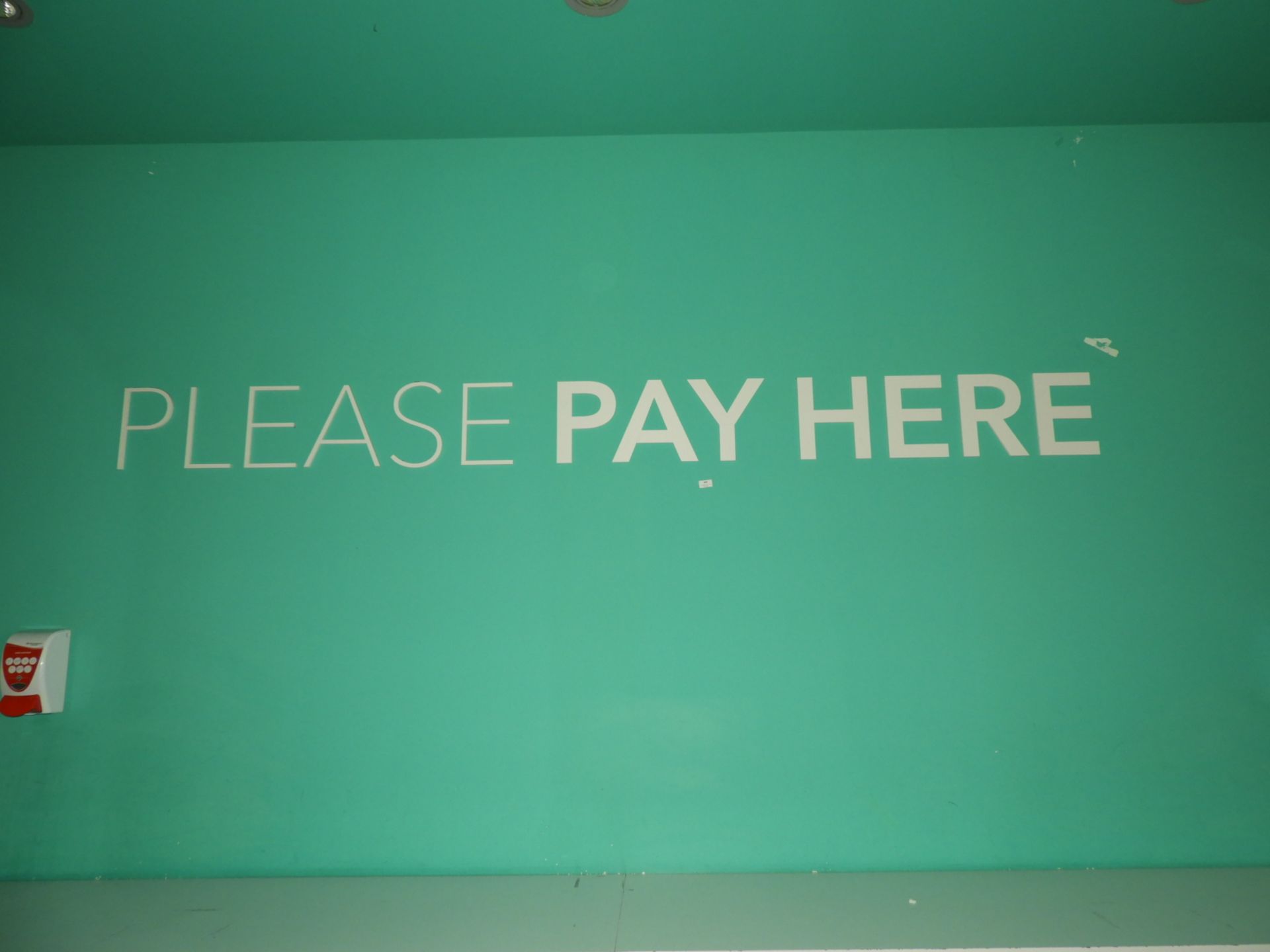 *"Please Pay Here" Sign