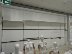 *Wall Mounted Display System with Hangers and Shel