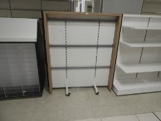 *Double Sided Mobile Garment Rail with Mirrored En