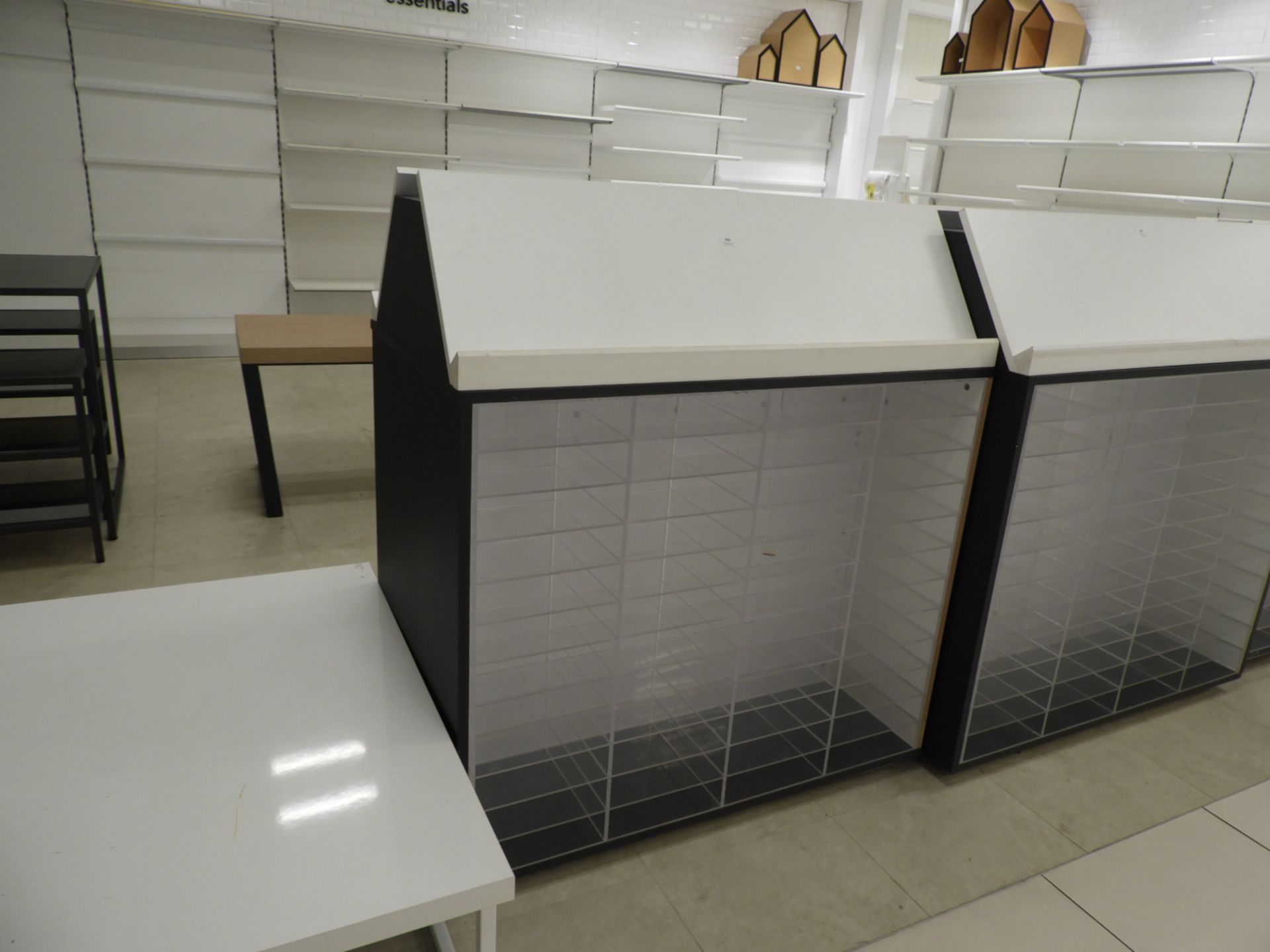 *Perspex and White Display Unit